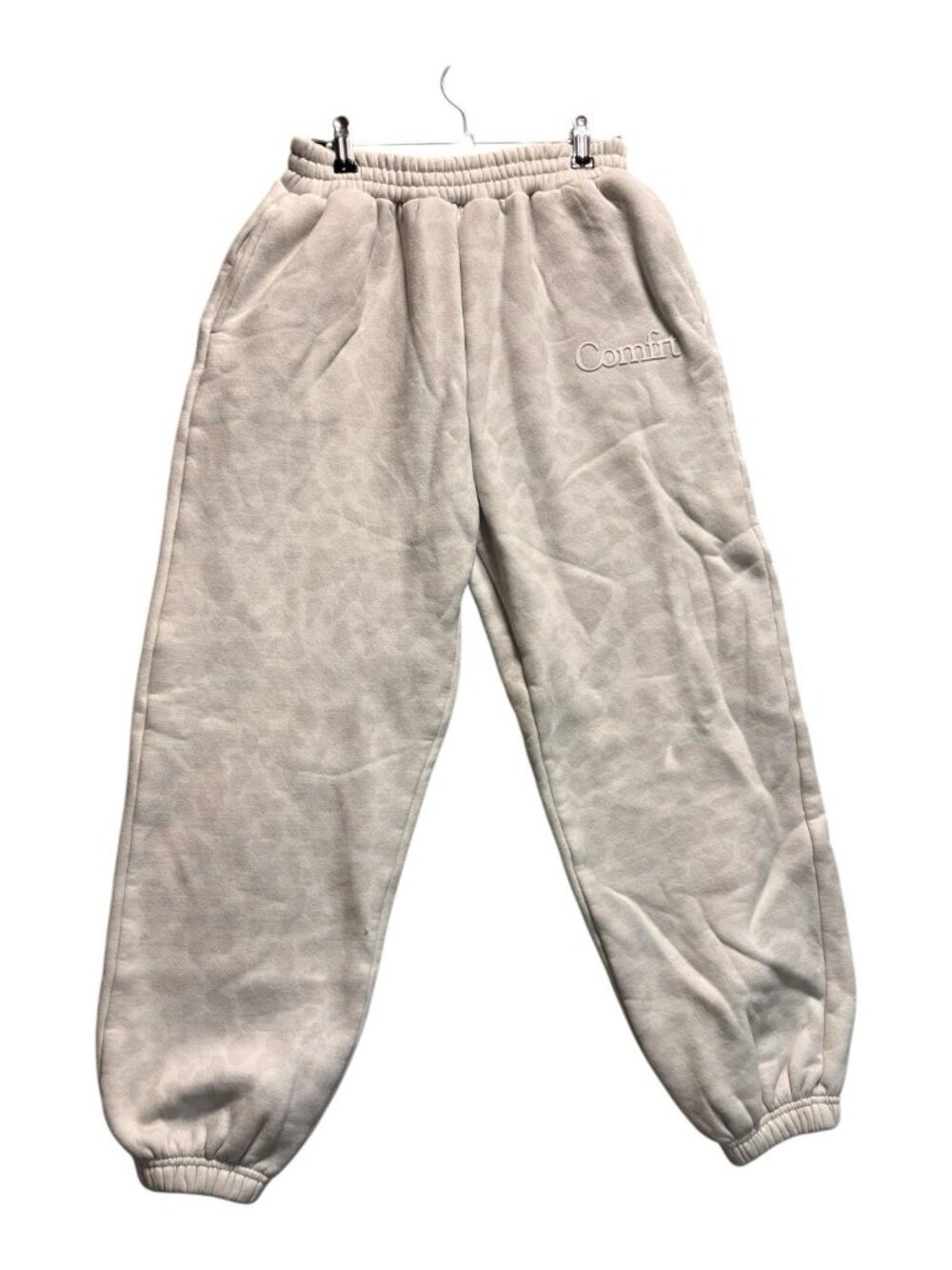 Comfrt Hoodie Sweatpants Set XL White Leopard Print Oversized Loungewear - Picture 5 of 16